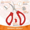 24 Pcs Kitchen Seafood Scissors for Crab Bulk,Leg Scissors Multifunctional
