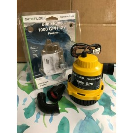 Johnson BILGE PUMP JOHNSON 1000GPH 22102 PRO LINE BILGEPUMP 12V 3/4" HOSE NIPPLES
