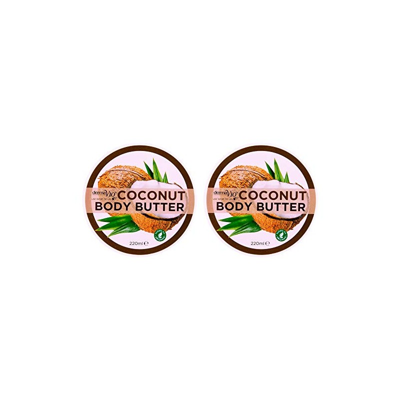 Derma V10 Coconut Body Butter 220ml - Pack of 2