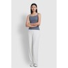 JAJU [JAJU] Yeo Pointelle Sleeveless Lounge T-Shirt_Blue Grey