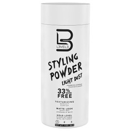 L3 Nivel 3 Polvo de Peinado de Sujeción Ligera - Estilo Natural Mate - Texturizante y Voluminizador (30 Gramos)