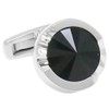 mila schon milla shaun black crystal glass cuff links msc10411,