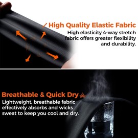 COOLOMG Knee Pads Basketball Volleyball Football Soccer Wrestling (1 Sleeve) for Kids Youth Adult White S