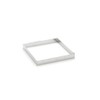 De Buyer 3905.16 Stainless Steel Square Ring, 2 cm High,
