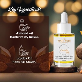 Professional Cuticle Oil enriched with Jojoba Oil, Vitamin E & Sweet Almond Oil. Manicurist's Choice for Healthy, Nourished Nails & Cuticles – 1 Fl Oz