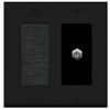RiteAV Mesh Brush Coax Cable TV Wall Plate Dual 2