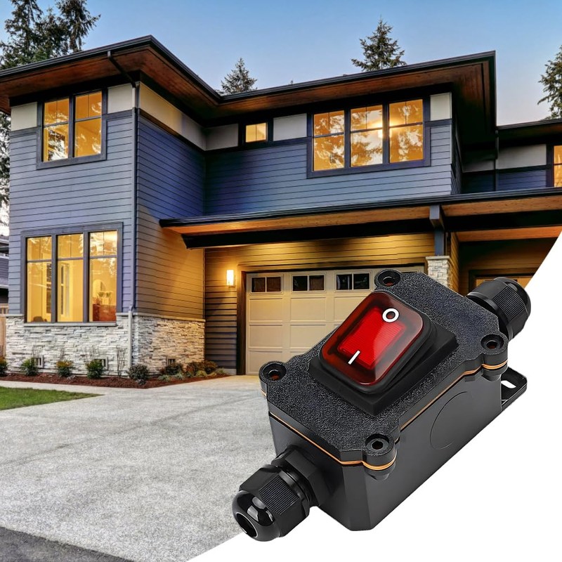 yotutun Waterproof Inline Switch, 20A 12V DC DPST 4-Pin IP67