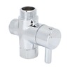 3 Way G1/2 Shower Diverter Valve Copper Shower Arm Diverter