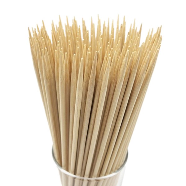 HOPELF HOPELF 10" Natural Bamboo Skewers for BBQAppetiserFruitCocktailKabobChocolate FountainGrillingBarbecueKitchenCrafting and