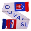 Euroscarves Slovakia Slovensko Slovakia Football Knitted Scarf, White
