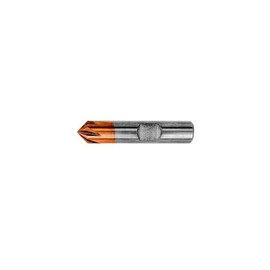 PAULIMOT Solid Carbide Chamfer Cutter 90° Diameter 10.0 mm with TiAlN Coating, 6 Flutes