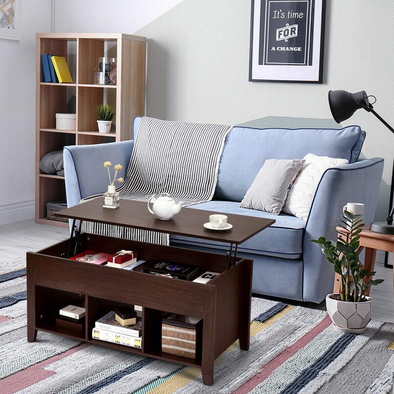 DORTALA Lift Top Storage Space Coffee Table, Multi-Functional Modern Coffee