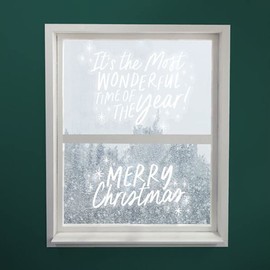 Club Green Festive Window Sticker Decorations Words, Merry Christmas, Christmas Window Decoration, Window Decal, Festive Home Decoration, Festive Stickers, Shop Display