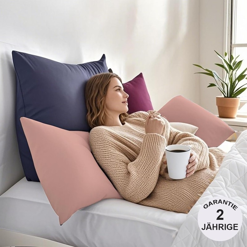 Side Sleeper Pillow Cover 40 x 145 cm, Set of
