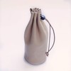 Analys CC Genuine Leather Drawstring Pouch (Beige)