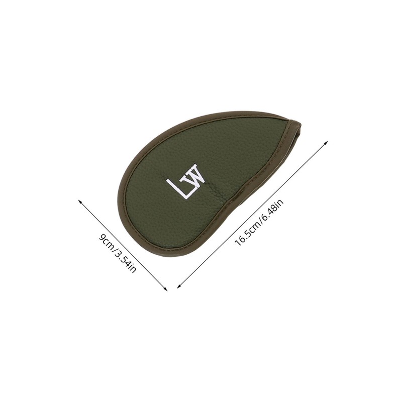 Kisangel 12pcs Fake Leather Golf Iron Covers Thick PU Club