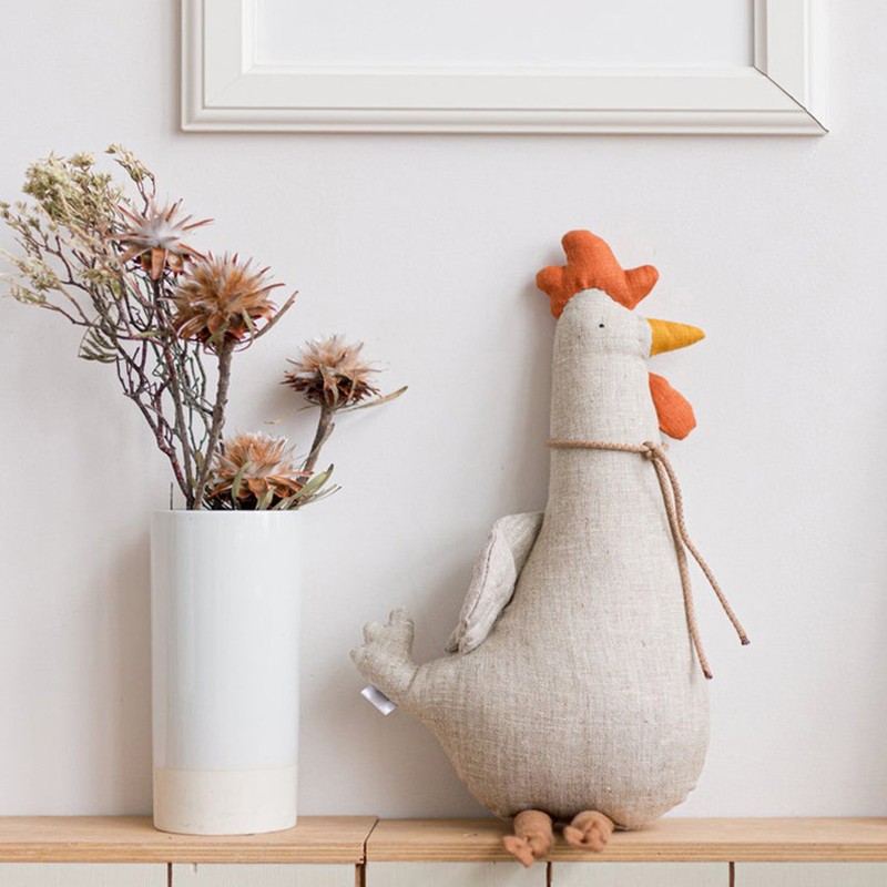 Cartoon Chicken Doll Soft Adorable Rooster Doll Toy for Children's