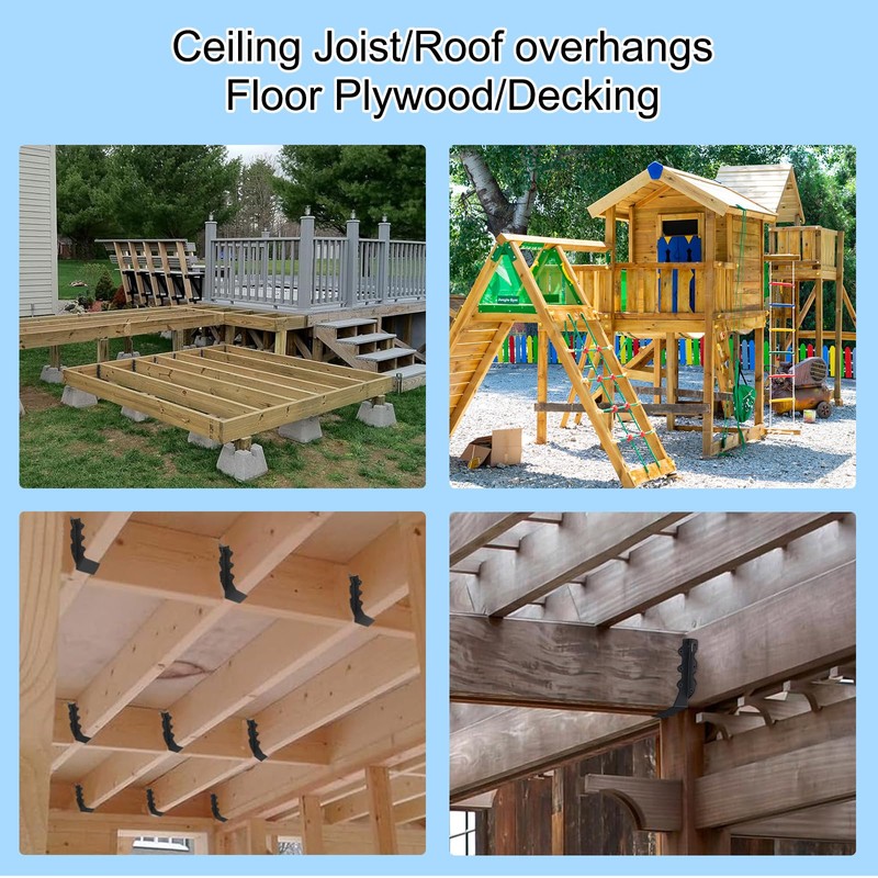36 Pcs 2"x 8" Joist Hanger,Q235B Steel Face Mount Joist
