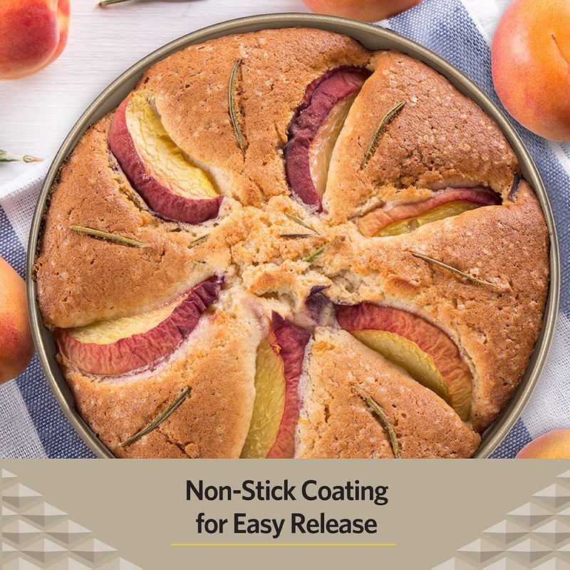 Glad Round Baking Pan Nonstick - Heavy Duty Metal Bakeware
