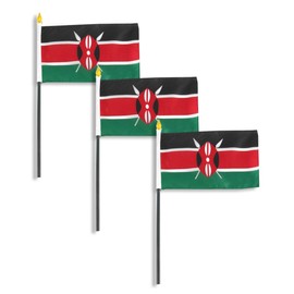 Online Stores Kenya Flag 4 x 6 inch - 3 PK