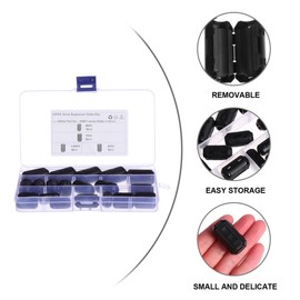 TEHAUX Removable Ferrite Core Cable Plastic Clip Easy Install Noise Filter Wrap