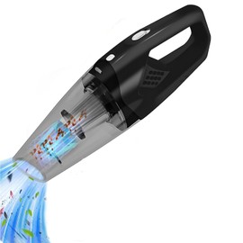 LETTURE Aspirador De Mano, 120W Aspiradora de Coche Sin Cable con Lavable Filtro, Accesorios para Limpieza Interior, Aspirador Coche Potente con...   
