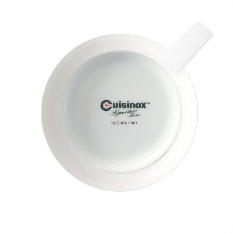 Cusinox White Porcelain Espresso Cup Sets for Espresso Coffee, 2