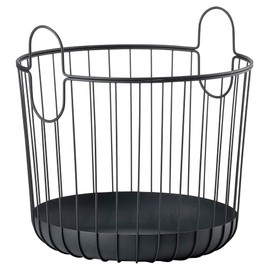 Zone Denmark Inu Basket - Basket with Handles Crafted from Metal - with sleek and sturdy design - Stylish and Functional Storage for Kitchen, Bathroom, Children's Room, and Home Office- (Small)