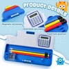 Henoyso Multifunctional Pencil Box for Boys Microorganism Pencil Case with
