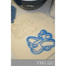 AIRPLANE 2 PIECE JET PLANE STAMP COOKIE CUTTER FONDANT BAKING TOOL USA PR673