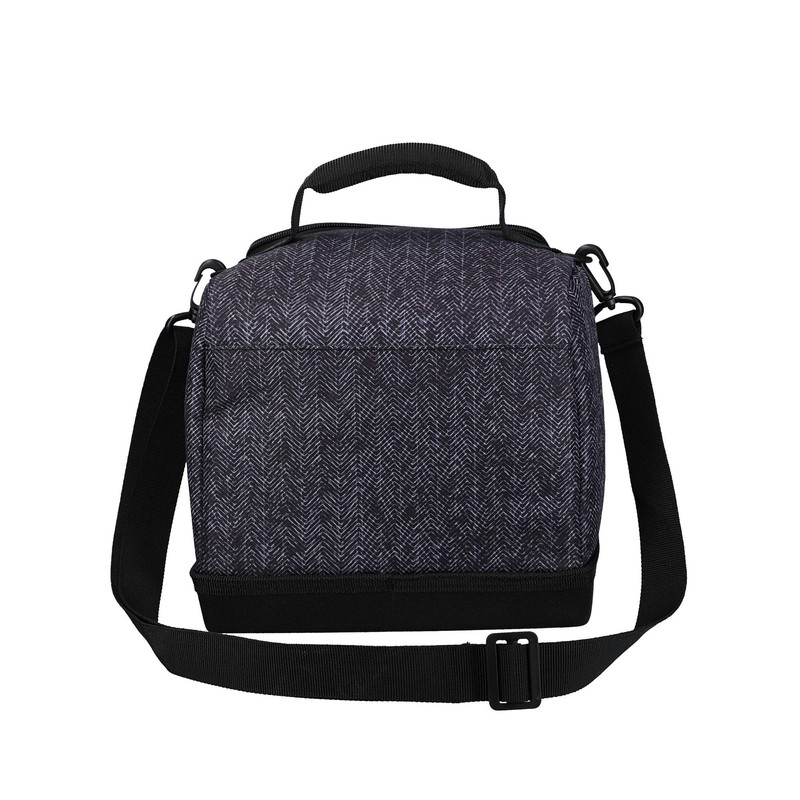 BUILT Insulated Lunch Bag with 'The Professional' Design, Polyester, Black,