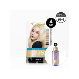 [SSG Exclusive Composition] L’Oréal Paris Excellence Bleach Supreme 4 pcs [Giveaway] Shampoo Mini 100ml (Random) / [SSG단독구성] 로레알파리 엑셀랑스 블리치 슈프림 4개 [증정]샴푸 미니 100ml(랜덤)