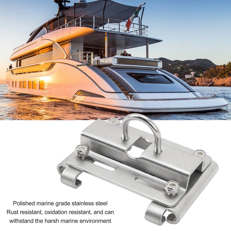 Rail Mount Anchor Bracket Marine Grade Stainless Steel Vertical Mount
