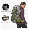 Loowoko 50L Hiking Backpack with Rain Cover - Lightweight &
