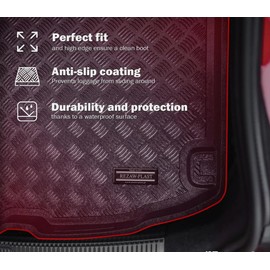 Rezaw-Plast PE Cargo Trunk Mat for Lexus RX 2004 2005 2006 2007 2008 2009 2009 Custom Fit All-Weather Boot Liner Heavy Duty Protector for RX 330, RX 350, RX 400h