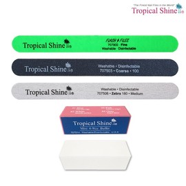 Tropical Shine Nail Grooming Set, Nail Care, Nail File, Sanding Block, Buffer Block / 트로피컬샤인 손톱 정리 세트 네일케어 네일파일 샌딩블럭 버퍼블럭