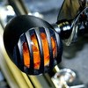 2Pcs Motorcycle Retro Rear Turn Signal Lights Indicator Full Metal