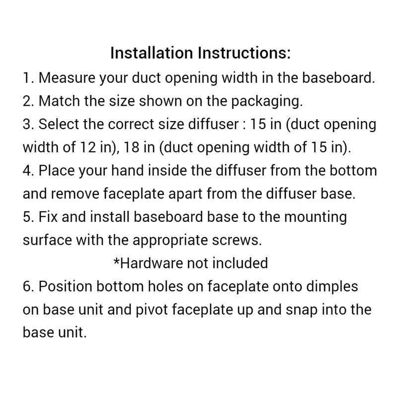 Imperial Decorative Oil Rubbed Bronze Baseboard 15", RG4081 (2)