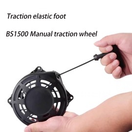 HZACHYX Applied to 497680 498144 Accessories, Reverse Recoil Starter Pull Starter Assembly, Suitable for Button Type Lawn Mower Pull disc BS1150 31-068