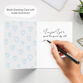 Cute Anniversary Card for Her Him/Girlfriend Wife/Husband Boyfriend, Friendship Birthday Thank You Kawaii Greeting Card (Way to My Heart)