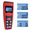 Distance Meter, 0.5-18M Digital Laser Ultrasonic Rangefinder, Portable Digital Measure