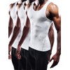 NELEUS Men's Athletic 3 Pack Compression Tank Top Dry Fit