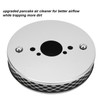 14x3cm High Flow Air Filter Chrome Metal Replacement for SU