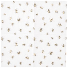 Boston International Celebrate the Home - Servilletas de papel de 3 capas, Save The Bees, 20 unidades, 5 x 5 pulgadas