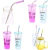RKINC Juego de 8 pajitas reutilizables de acero inoxidable para
