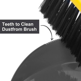 Dustpan and Broom Set Small,Mini Handheld Dust pan with Cleaning Brush Combo for Home Desktop, Sofa, Pet Care Household,Camping - Colour: Bgreyyellow Mini Brush Pan