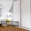4pcs Sliding Closet Door Roller Kit, Flexible Sliding Wardrobe Door