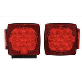 SpoLite Solar Powered Trailer Lights Kit - IP68 Waterproof Trailer Light- VHB Adhesive Mount for Boat, RV, Motorcycle, Bike & E-Bike - No Drilling Wireless Installation​