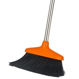 Woobroo Outdoor Broom Heavy Duty,Household Collapsible Angle Brush with 100 cm Handle for Courtyard Garage Lobby Mall Market Floor Home Kitchen Room Office Pet