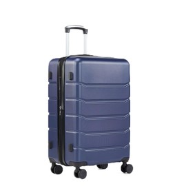 InfiniPower 20 Inch Expandable Hardside Carry-On Luggage, Hard Shell Lightweight Rolling Suitcase with Double Spinner Wheels & TSA Lock, Blue